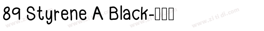 89 Styrene A Black字体转换